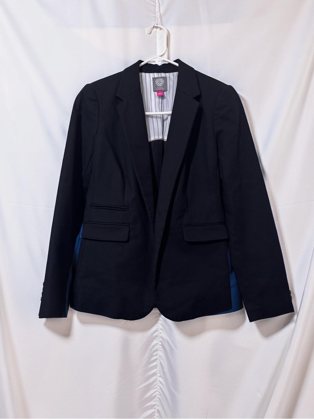 Vince Camuto Black Open Front Career Blazer Jacket Women’s Size 2